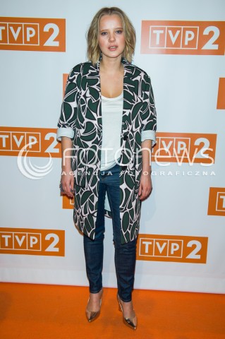  25.02.2016 WARSZAWA<br />WIOSENNA RAMOWKA TVP2<br />N/Z JOANNA KULIG<br /> 