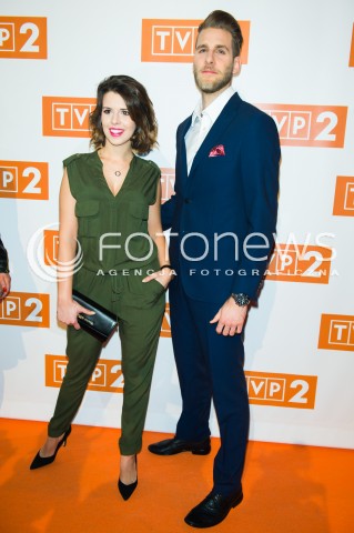  25.02.2016 WARSZAWA<br />WIOSENNA RAMOWKA TVP2<br />N/Z MONIKA MAZUR TOMASZ CHRAPUSTA<br /> 