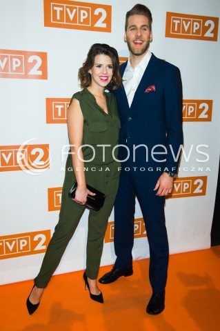  25.02.2016 WARSZAWA<br />WIOSENNA RAMOWKA TVP2<br />N/Z MONIKA MAZUR TOMASZ CHRAPUSTA<br /> 