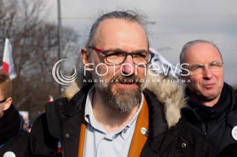  27.02.2016 WARSZAWA <br />MARSZ KOMITETU OBRONY DEMOKRACJI POD HASLEM MY NAROD <br />MARSZ MIAL NA CELU ZADEMONSTROWANIE SILY I LICZEBNOSCI KODU<br /> N/Z MATEUSZ KIJOWSKI LIDER KOD<br /> 