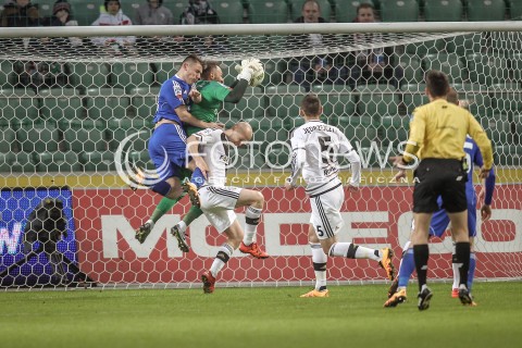  28.02.2016 WARSZAWA PILKA NOZNA <br />FOOTBALL EKSTRAKLASA STADION LEGII<br />MECZ LEGIA WARSZAWA - RUCH CHORZOW<br />N/Z ATAK STRZAL NA BRAMKE LEGII<br /> 