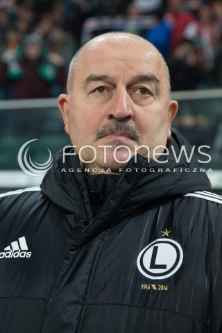  28.02.2016 WARSZAWA PILKA NOZNA <br />FOOTBALL EKSTRAKLASA STADION LEGII<br />MECZ LEGIA WARSZAWA - RUCH CHORZOW<br />N/Z STANISLAV CZERCZESOW<br /> 