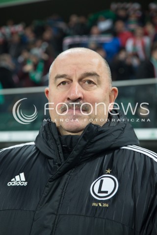  28.02.2016 WARSZAWA PILKA NOZNA <br />FOOTBALL EKSTRAKLASA STADION LEGII<br />MECZ LEGIA WARSZAWA - RUCH CHORZOW<br />N/Z STANISLAV CZERCZESOW<br /> 