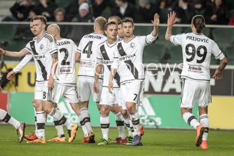  28.02.2016 WARSZAWA PILKA NOZNA <br />FOOTBALL EKSTRAKLASA STADION LEGII<br />MECZ LEGIA WARSZAWA - RUCH CHORZOW<br />N/Z RADOSC LEGII<br /> 