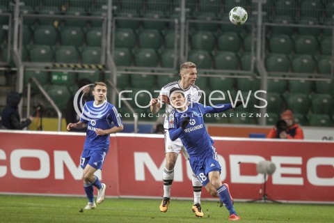  28.02.2016 WARSZAWA PILKA NOZNA <br />FOOTBALL EKSTRAKLASA STADION LEGII<br />MECZ LEGIA WARSZAWA - RUCH CHORZOW<br />N/Z MARIUSZ STEPINSKI ONDREJ DUDA<br /> 