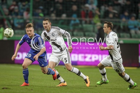  28.02.2016 WARSZAWA PILKA NOZNA <br />FOOTBALL EKSTRAKLASA STADION LEGII<br />MECZ LEGIA WARSZAWA - RUCH CHORZOW<br />N/Z TOMASZ PODGORSKI ARTUR JEDRZEJCZYK<br /> 