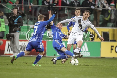  28.02.2016 WARSZAWA PILKA NOZNA <br />FOOTBALL EKSTRAKLASA STADION LEGII<br />MECZ LEGIA WARSZAWA - RUCH CHORZOW<br />N/Z TOMASZ JODLOWIEC<br /> 
