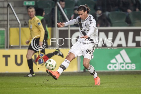  28.02.2016 WARSZAWA PILKA NOZNA <br />FOOTBALL EKSTRAKLASA STADION LEGII<br />MECZ LEGIA WARSZAWA - RUCH CHORZOW<br />N/Z ALEKSANDAR PRIJOVIC<br /> 