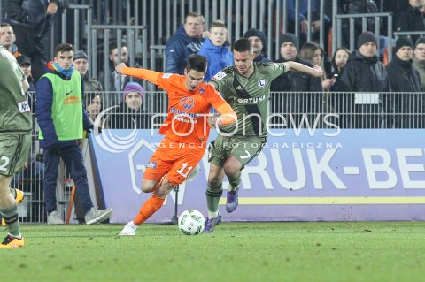 02.03.2016 NIECIECZA <br />PILKA NOZNA T-MOBILE EKSTRAKLASA SEZON 2015/2016 <br />FOOTBALL POLISH EKSTRAKLASA SEASON 2015/16<br />MECZ TERMALICA BRUK-BET NIECIECZA - LEGIA WARSZAWA <br />N/Z PATRIK MISAK ARIEL BORYSIUK <br /> 