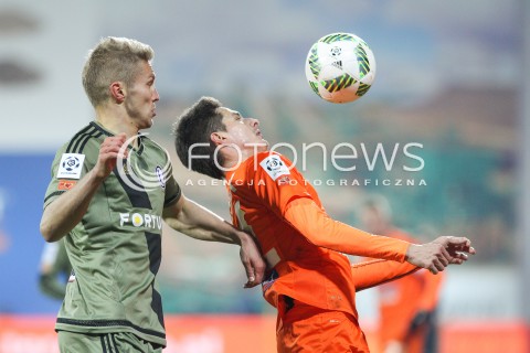  02.03.2016 NIECIECZA <br />PILKA NOZNA T-MOBILE EKSTRAKLASA SEZON 2015/2016 <br />FOOTBALL POLISH EKSTRAKLASA SEASON 2015/16<br />MECZ TERMALICA BRUK-BET NIECIECZA - LEGIA WARSZAWA <br />N/Z IGOR LEWCZUK PATRIK MISAK <br /> 