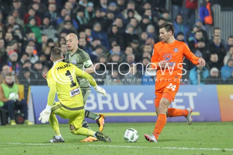  02.03.2016 NIECIECZA <br />PILKA NOZNA T-MOBILE EKSTRAKLASA SEZON 2015/2016 <br />FOOTBALL POLISH EKSTRAKLASA SEASON 2015/16<br />MECZ TERMALICA BRUK-BET NIECIECZA - LEGIA WARSZAWA <br />N/Z WOJCIECH KEDZIORA ARKADIUSZ MALARZ MICHAL PAZDAN BRAMKA GOL NA 1:0 DLA NIECIECZY <br /> 