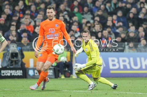  02.03.2016 NIECIECZA <br />PILKA NOZNA T-MOBILE EKSTRAKLASA SEZON 2015/2016 <br />FOOTBALL POLISH EKSTRAKLASA SEASON 2015/16<br />MECZ TERMALICA BRUK-BET NIECIECZA - LEGIA WARSZAWA <br />N/Z WOJCIECH KEDZIORA ARKADIUSZ MALARZ RADOSC EMOCJE BRAMKA GOL NA 1:0 DLA NIECIECZY <br /> 