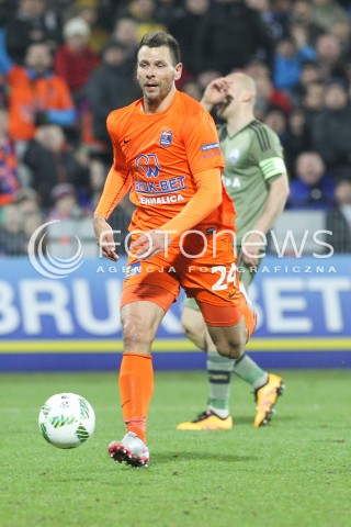  02.03.2016 NIECIECZA <br />PILKA NOZNA T-MOBILE EKSTRAKLASA SEZON 2015/2016 <br />FOOTBALL POLISH EKSTRAKLASA SEASON 2015/16<br />MECZ TERMALICA BRUK-BET NIECIECZA - LEGIA WARSZAWA <br />N/Z WOJCIECH KEDZIORA MICHAL PAZDAN BRAMKA GOL NA 1:0 DLA NIECIECZY <br /> 
