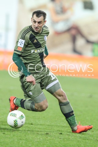  02.03.2016 NIECIECZA <br />PILKA NOZNA T-MOBILE EKSTRAKLASA SEZON 2015/2016 <br />FOOTBALL POLISH EKSTRAKLASA SEASON 2015/16<br />MECZ TERMALICA BRUK-BET NIECIECZA - LEGIA WARSZAWA <br />N/Z MICHAL KUCHARCZYK SYLWETKA <br /> 