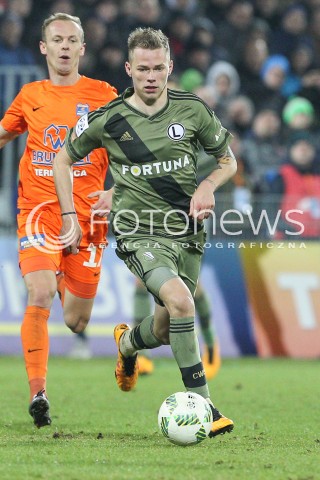  02.03.2016 NIECIECZA <br />PILKA NOZNA T-MOBILE EKSTRAKLASA SEZON 2015/2016 <br />FOOTBALL POLISH EKSTRAKLASA SEASON 2015/16<br />MECZ TERMALICA BRUK-BET NIECIECZA - LEGIA WARSZAWA <br />N/Z ONDREJ DUDA SYLWETKA <br /> 