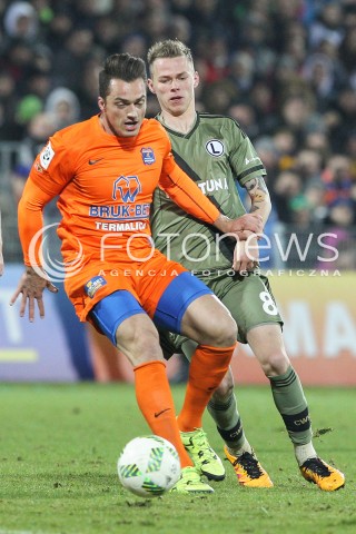  02.03.2016 NIECIECZA <br />PILKA NOZNA T-MOBILE EKSTRAKLASA SEZON 2015/2016 <br />FOOTBALL POLISH EKSTRAKLASA SEASON 2015/16<br />MECZ TERMALICA BRUK-BET NIECIECZA - LEGIA WARSZAWA <br />N/Z MICHAL MARKOWSKI ONDREJ DUDA <br /> 