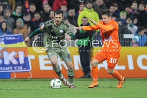  02.03.2016 NIECIECZA <br />PILKA NOZNA T-MOBILE EKSTRAKLASA SEZON 2015/2016 <br />FOOTBALL POLISH EKSTRAKLASA SEASON 2015/16<br />MECZ TERMALICA BRUK-BET NIECIECZA - LEGIA WARSZAWA <br />N/Z TOMASZ JODLOWIEC DAWID PLIZGA <br /> 