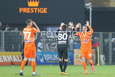  02.03.2016 NIECIECZA <br />PILKA NOZNA T-MOBILE EKSTRAKLASA SEZON 2015/2016 <br />FOOTBALL POLISH EKSTRAKLASA SEASON 2015/16<br />MECZ TERMALICA BRUK-BET NIECIECZA - LEGIA WARSZAWA <br />N/Z ARTEM PUTIVTSEV KRZYSZTOF PILARZ ELVIS BRATANOVIC RADOSC EMOCJE WYGRANA ZWYCIESTWO<br /> 