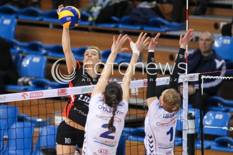  07.03.2016 RZESZOW<br />SIATKOWKA ORLEN LIGA 2015/2016 WOMEN VOLLEYBALL POLAND POLISH ORLENLIGA LEAGUE SEASON 2015/2016<br />MECZ DEVELOPRES SKYRES RZESZOW - KS PALAC BYDGOSZCZ<br />N/Z JOANNA KULIGOWSKA <br /> 