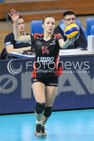  07.03.2016 RZESZOW<br />SIATKOWKA ORLEN LIGA 2015/2016 WOMEN VOLLEYBALL POLAND POLISH ORLENLIGA LEAGUE SEASON 2015/2016<br />MECZ DEVELOPRES SKYRES RZESZOW - KS PALAC BYDGOSZCZ<br />N/Z MARLENA PLESNIEROWICZ SYLWETKA <br /> 