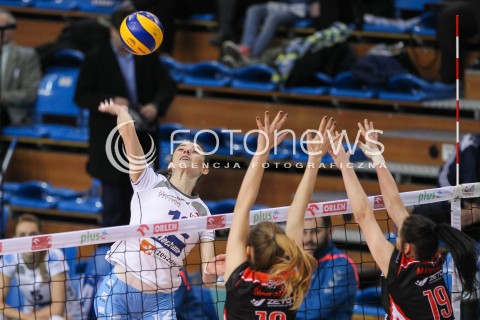  07.03.2016 RZESZOW<br />SIATKOWKA ORLEN LIGA 2015/2016 WOMEN VOLLEYBALL POLAND POLISH ORLENLIGA LEAGUE SEASON 2015/2016<br />MECZ DEVELOPRES SKYRES RZESZOW - KS PALAC BYDGOSZCZ<br />N/Z MAGDA JAGODZINSKA <br /> 