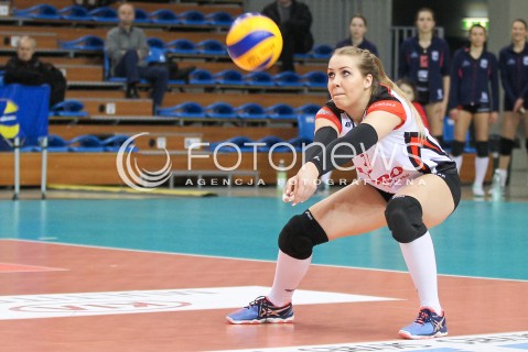 07.03.2016 RZESZOW<br />SIATKOWKA ORLEN LIGA 2015/2016 WOMEN VOLLEYBALL POLAND POLISH ORLENLIGA LEAGUE SEASON 2015/2016<br />MECZ DEVELOPRES SKYRES RZESZOW - KS PALAC BYDGOSZCZ<br />N/Z POLA NOWAKOWSKA SYLWETKA <br /> 