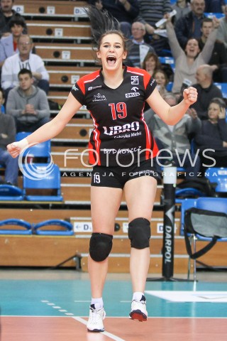  07.03.2016 RZESZOW<br />SIATKOWKA ORLEN LIGA 2015/2016 WOMEN VOLLEYBALL POLAND POLISH ORLENLIGA LEAGUE SEASON 2015/2016<br />MECZ DEVELOPRES SKYRES RZESZOW - KS PALAC BYDGOSZCZ<br />N/Z JAGODA MATERNIA RADOSC EMOCJE SYLWETKA <br /> 