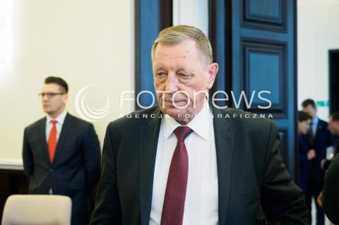  08.03.2016 WARSZAWA<br /> POSIEDZENIE RADY MINISTROW <br />N/Z MINISTER SRODOWISKA JAN SZYSZKO<br /> 