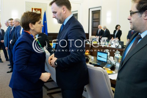  08.03.2016 WARSZAWA<br /> POSIEDZENIE RADY MINISTROW <br />N/Z BEATA SZYDLO DAWID JACKIEWICZ <br /> 