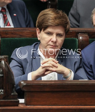  09.03.2016 WARSZAWA SEJM<br />APEL O UWOLNIENIE NADII SAWCZENKO<br />N/Z PREMIER BEATA SZYDLO<br /> 