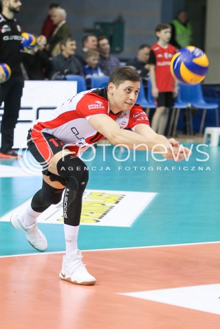  11.03.2016 RZESZOW<br />SIATKOWKA PLUSLIGA 2015/2016 MEN VOLLEYBALL POLAND POLISH PLUS LIGA LEAGUE SEASON 2015/2016<br />MECZ ASSECO RESOVIA RZESZOW - CERRAD CZARNI RADOM<br />N/Z NIKOLAY PENCHEV ( NIKOLAJ PENCZEW ) SYLWETKA <br /> 