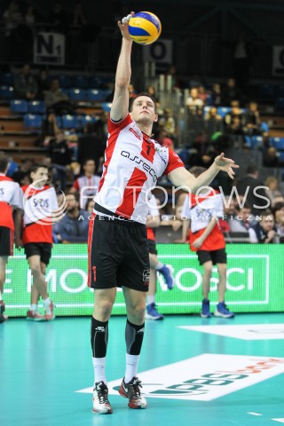  11.03.2016 RZESZOW<br />SIATKOWKA PLUSLIGA 2015/2016 MEN VOLLEYBALL POLAND POLISH PLUS LIGA LEAGUE SEASON 2015/2016<br />MECZ ASSECO RESOVIA RZESZOW - CERRAD CZARNI RADOM<br />N/Z BARTOSZ KUREK SYLWETKA <br /> 