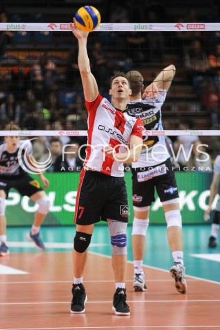  11.03.2016 RZESZOW<br />SIATKOWKA PLUSLIGA 2015/2016 MEN VOLLEYBALL POLAND POLISH PLUS LIGA LEAGUE SEASON 2015/2016<br />MECZ ASSECO RESOVIA RZESZOW - CERRAD CZARNI RADOM<br />N/Z OLIEG ACHREM ( ALEH AKHREM ) SYLWETKA <br /> 