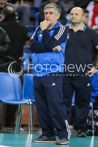  11.03.2016 RZESZOW<br />SIATKOWKA PLUSLIGA 2015/2016 MEN VOLLEYBALL POLAND POLISH PLUS LIGA LEAGUE SEASON 2015/2016<br />MECZ ASSECO RESOVIA RZESZOW - CERRAD CZARNI RADOM<br />N/Z RAUL LOZANO - I TRENER ( HEAD COACH ) SYLWETKA <br /> 