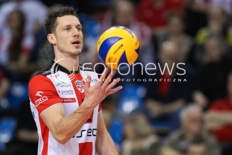  11.03.2016 RZESZOW<br />SIATKOWKA PLUSLIGA 2015/2016 MEN VOLLEYBALL POLAND POLISH PLUS LIGA LEAGUE SEASON 2015/2016<br />MECZ ASSECO RESOVIA RZESZOW - CERRAD CZARNI RADOM<br />N/Z OLIEG ACHREM ( ALEH AKHREM ) SYLWETKA <br /> 