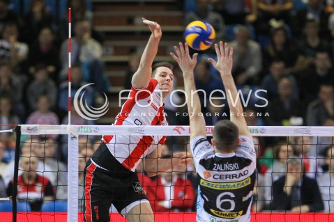  11.03.2016 RZESZOW<br />SIATKOWKA PLUSLIGA 2015/2016 MEN VOLLEYBALL POLAND POLISH PLUS LIGA LEAGUE SEASON 2015/2016<br />MECZ ASSECO RESOVIA RZESZOW - CERRAD CZARNI RADOM<br />N/Z BARTOSZ KUREK <br /> 