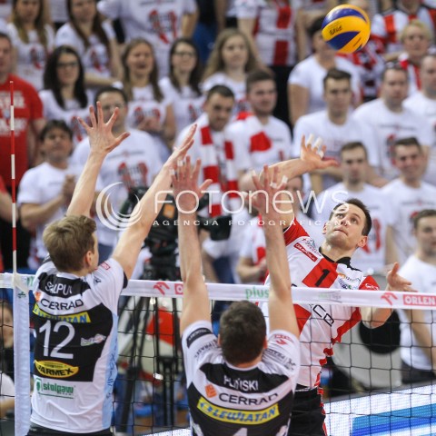  11.03.2016 RZESZOW<br />SIATKOWKA PLUSLIGA 2015/2016 MEN VOLLEYBALL POLAND POLISH PLUS LIGA LEAGUE SEASON 2015/2016<br />MECZ ASSECO RESOVIA RZESZOW - CERRAD CZARNI RADOM<br />N/Z BARTOSZ KUREK <br /> 