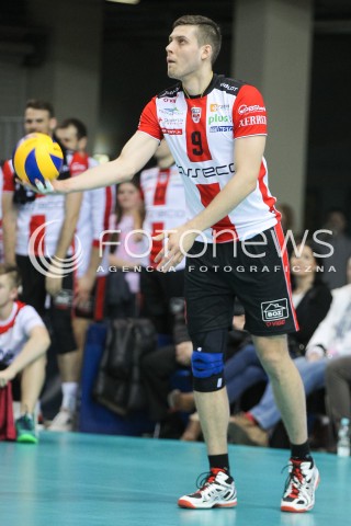  11.03.2016 RZESZOW<br />SIATKOWKA PLUSLIGA 2015/2016 MEN VOLLEYBALL POLAND POLISH PLUS LIGA LEAGUE SEASON 2015/2016<br />MECZ ASSECO RESOVIA RZESZOW - CERRAD CZARNI RADOM<br />N/Z DMYTRO PASHYTSKYY ( PASZYCKI ) SYLWETKA <br /> 