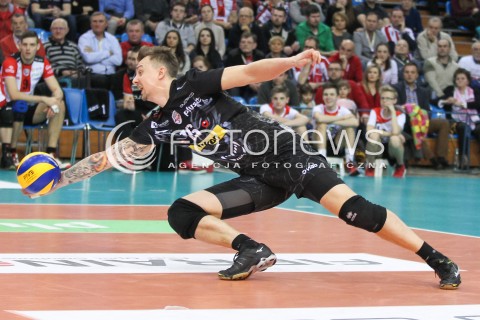  11.03.2016 RZESZOW<br />SIATKOWKA PLUSLIGA 2015/2016 MEN VOLLEYBALL POLAND POLISH PLUS LIGA LEAGUE SEASON 2015/2016<br />MECZ ASSECO RESOVIA RZESZOW - CERRAD CZARNI RADOM<br />N/Z KRZYSZTOF IGNACZAK SYLWETKA <br /> 