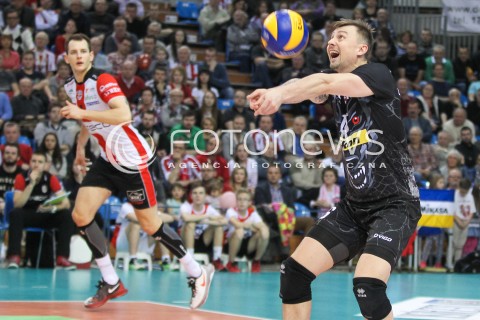  11.03.2016 RZESZOW<br />SIATKOWKA PLUSLIGA 2015/2016 MEN VOLLEYBALL POLAND POLISH PLUS LIGA LEAGUE SEASON 2015/2016<br />MECZ ASSECO RESOVIA RZESZOW - CERRAD CZARNI RADOM<br />N/Z KRZYSZTOF IGNACZAK BARTOSZ KUREK <br /> 