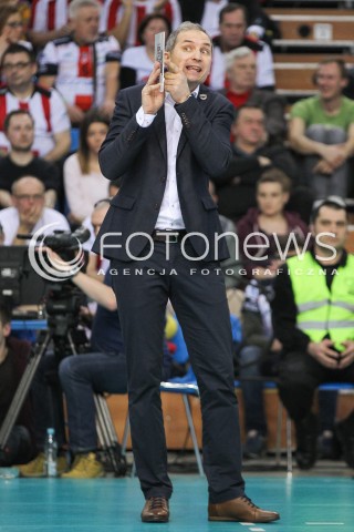  11.03.2016 RZESZOW<br />SIATKOWKA PLUSLIGA 2015/2016 MEN VOLLEYBALL POLAND POLISH PLUS LIGA LEAGUE SEASON 2015/2016<br />MECZ ASSECO RESOVIA RZESZOW - CERRAD CZARNI RADOM<br />N/Z ANDRZEJ KOWAL - I TRENER ( HEAD COACH ) SYLWETKA <br /> 