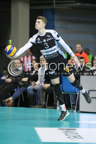  11.03.2016 RZESZOW<br />SIATKOWKA PLUSLIGA 2015/2016 MEN VOLLEYBALL POLAND POLISH PLUS LIGA LEAGUE SEASON 2015/2016<br />MECZ ASSECO RESOVIA RZESZOW - CERRAD CZARNI RADOM<br />N/Z IGOR GROBELNY SYLWETKA <br /> 