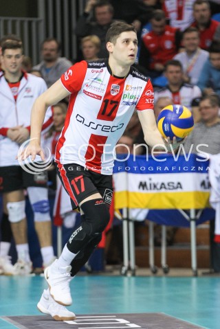  11.03.2016 RZESZOW<br />SIATKOWKA PLUSLIGA 2015/2016 MEN VOLLEYBALL POLAND POLISH PLUS LIGA LEAGUE SEASON 2015/2016<br />MECZ ASSECO RESOVIA RZESZOW - CERRAD CZARNI RADOM<br />N/Z NIKOLAY PENCHEV ( NIKOLAJ PENCZEW ) SYLWETKA <br /> 