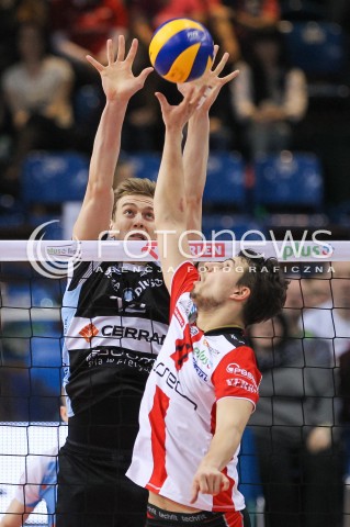  11.03.2016 RZESZOW<br />SIATKOWKA PLUSLIGA 2015/2016 MEN VOLLEYBALL POLAND POLISH PLUS LIGA LEAGUE SEASON 2015/2016<br />MECZ ASSECO RESOVIA RZESZOW - CERRAD CZARNI RADOM<br />N/Z ARTUR SZALPUK FABIAN DRZYZGA <br /> 