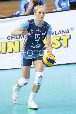  12.03.2016 RZESZOW<br />SIATKOWKA ORLEN LIGA 2015/2016 WOMEN VOLLEYBALL POLAND POLISH ORLENLIGA LEAGUE SEASON 2015/2016<br />MECZ DEVELOPRES SKYRES RZESZOW - CHEMIK POLICE<br />N/Z ALEKSANDRA JEGIELO SYLWETKA <br /> 
