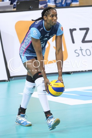  12.03.2016 RZESZOW<br />SIATKOWKA ORLEN LIGA 2015/2016 WOMEN VOLLEYBALL POLAND POLISH ORLENLIGA LEAGUE SEASON 2015/2016<br />MECZ DEVELOPRES SKYRES RZESZOW - CHEMIK POLICE<br />N/Z MADELAYNNE MONTANO SYLWETKA <br /> 