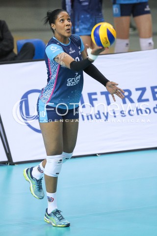  12.03.2016 RZESZOW<br />SIATKOWKA ORLEN LIGA 2015/2016 WOMEN VOLLEYBALL POLAND POLISH ORLENLIGA LEAGUE SEASON 2015/2016<br />MECZ DEVELOPRES SKYRES RZESZOW - CHEMIK POLICE<br />N/Z YONKAIRA PAOLA PENA SYLWETKA <br /> 