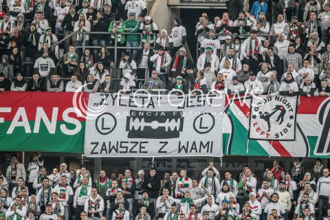  16.03.2016 WARSZAWA PILKA NOZNA <br />FOOTBALL EKSTRAKLASA STADION LEGII<br />MECZ LEGIA WARSZAWA - ZAWISZA BYDGOSZCZ<br />N/Z KIBICE LEGII ZYLETA<br /> 