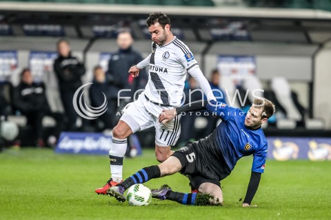  16.03.2016 WARSZAWA PILKA NOZNA <br />FOOTBALL PUCHAR POLSKI STADION LEGII<br />MECZ LEGIA WARSZAWA - ZAWISZA BYDGOSZCZ<br />N/Z NEMANJA NIKOLIC TONI MARKIC<br /> 