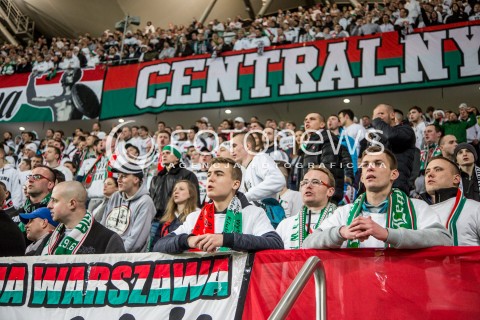  16.03.2016 WARSZAWA PILKA NOZNA <br />FOOTBALL PUCHAR POLSKI STADION LEGII<br />MECZ LEGIA WARSZAWA - ZAWISZA BYDGOSZCZ<br />N/Z KIBICE LEGII ZYLETA<br /> 